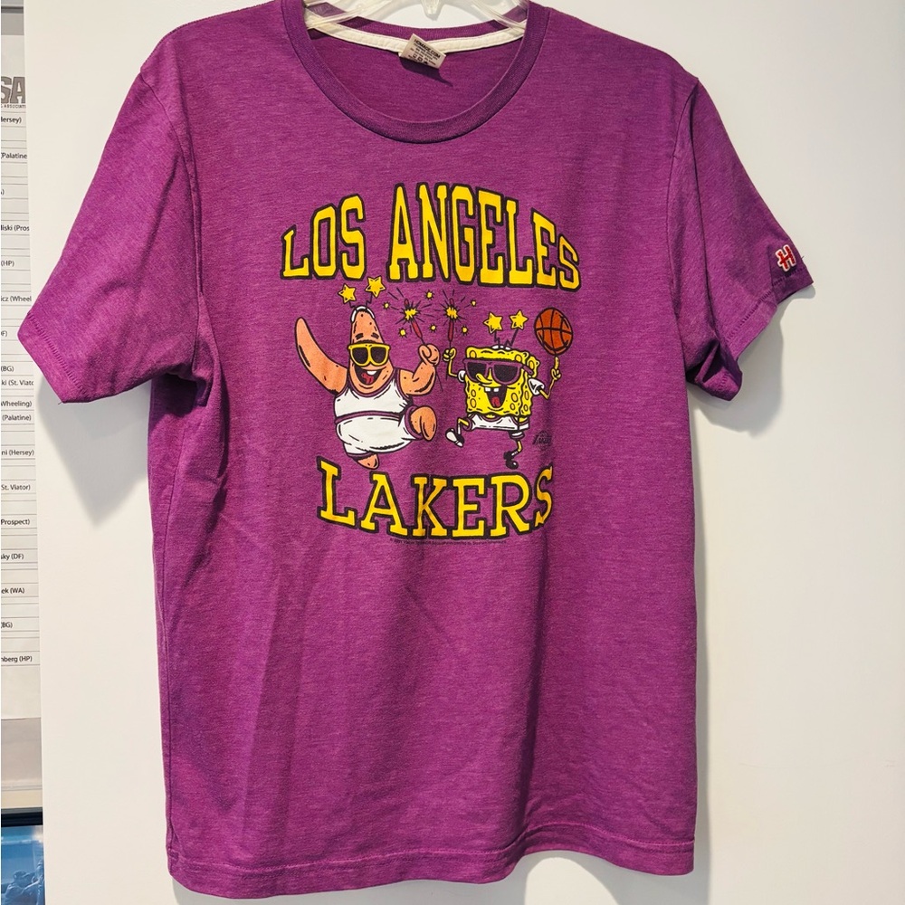 HOMAGE Purple Los Angeles Lakers UNISEX Tee, Size Medium